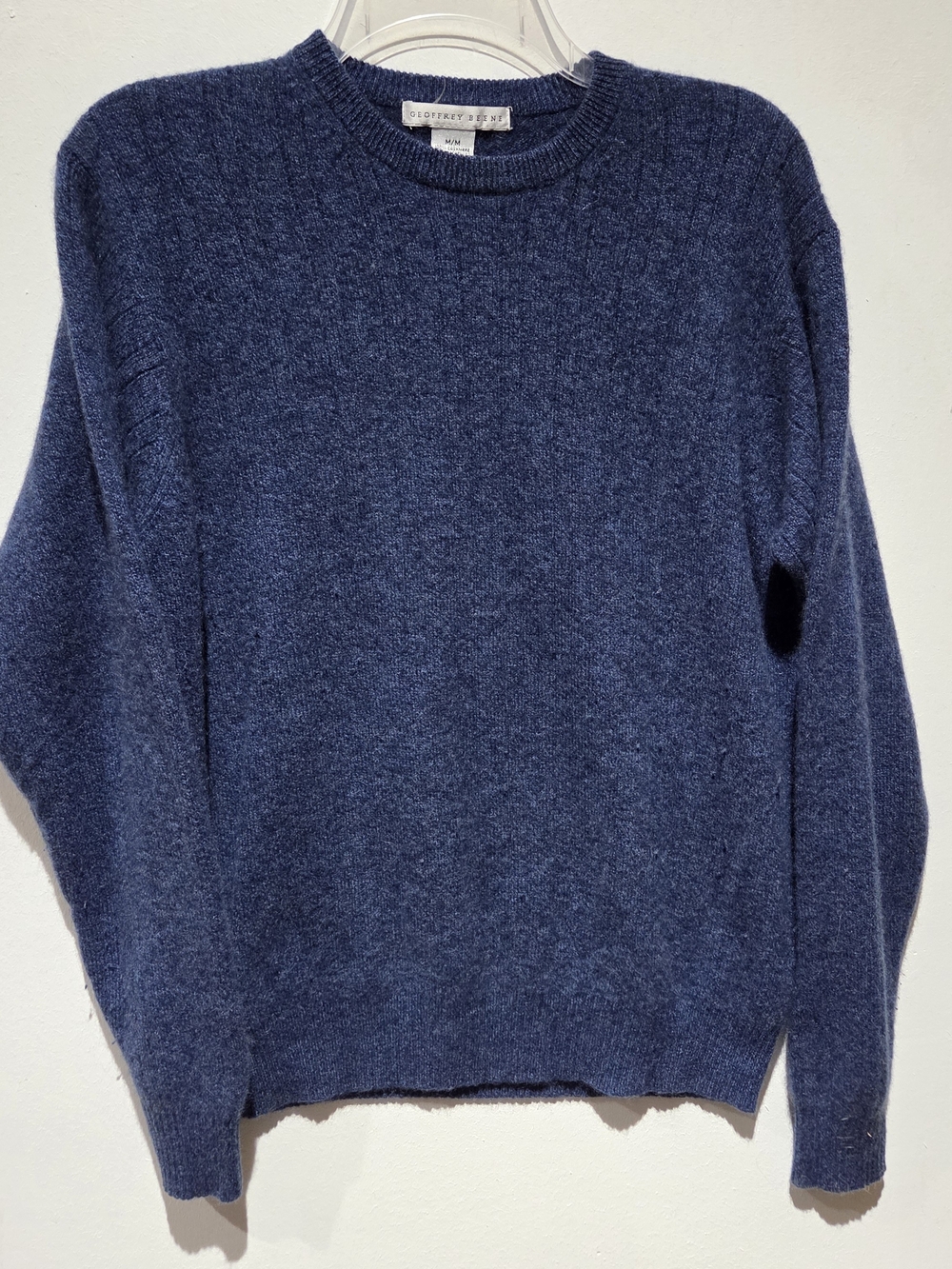 Cashmere Men's Navy Crewneck Sweater